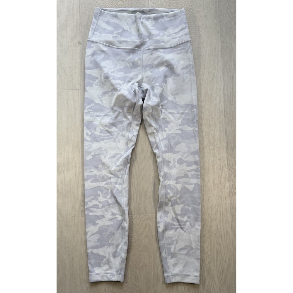 Lululemon Wunder Under High-Rise Incognito Jacquard Alpine White Camo Lux Size 6